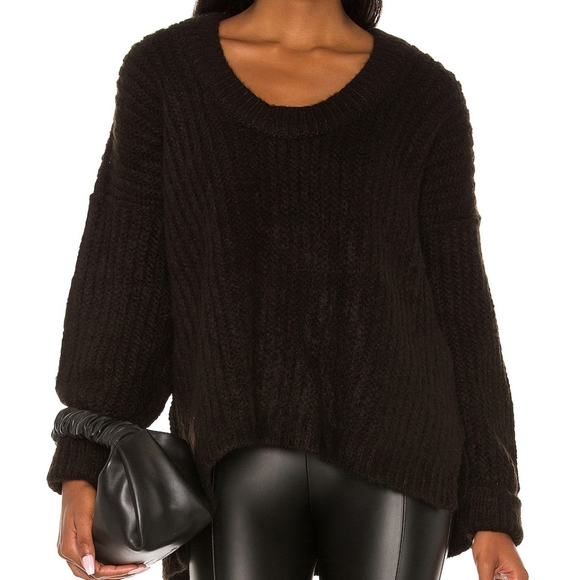 NWT Free People Blue Bell V Neck Sweater - Picture 3 of 10